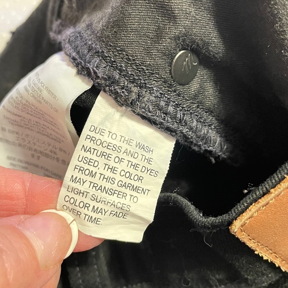 🎉😀CLEARANCE SALE!!😀🎉Madewell 9" High Rise Skinny Jeans in Black - Picture 9 of 15